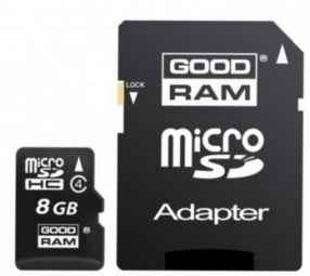 Goodram 8GB Micro Class 4 Memory Card with Adapter