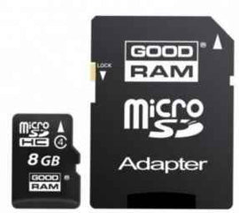 Goodram 8GB Micro Class 4 Memory Card with Adapter