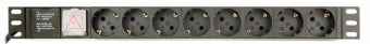 Gembird EG-PDU-014-C14 power distribution unit (PDU) 8 AC outlet(s) 1U Black