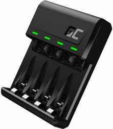 Green Cell GC VitalCharger Ni-MH AA and AAA Battery Charger with Micro USB and USB-C port
