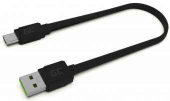 Câble USB Green Cell KABGC03 0,25 m USB A USB C Noir