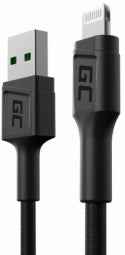 Câble Lightning Green Cell KABGC24 0,3 m Noir