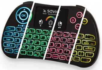 Savio KW-03 RGB Illuminated Wireless Keyboard