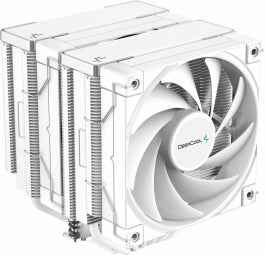 DeepCool AK620 WH, CPU Air Cooler, 2x120mm PWM FDB Fan, TDP 260W, 6 Heatpipes, White, LGA2066/2011-v3/2011/1700/1200/115x, AMD AM5/AM4, 129x138x160 mm(LxWxH), 3Y, R-AK620-WHNNMT-G-1