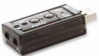 Savio AK-01 Sound Card USB / 7.1 / Adjustable Volume / Microphone