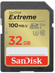 SanDisk Extreme 32 GB UHS-I Class 10 SDXC Memory Card