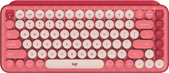LOGITECH POP Keys Bluetooth Mechanical Keyboard - HEARTBREAKER ROSE - RUS