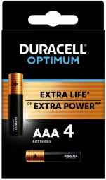 Piles Duracell Optimum AAA, lot de 4