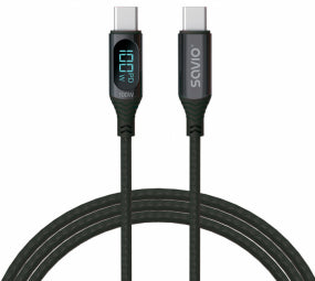 Kabel USB - USB C z wyświetlaczem, 100W, CL-174