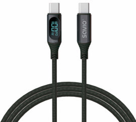 Kabel USB - USB C z wyświetlaczem, 100W, CL-174