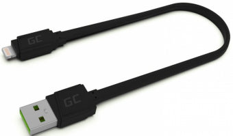 Câble lightning green cell kabgc02 025 m noir