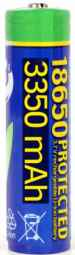 Batterie Energenie Lithium-ion 18650 protégée 3350 mAh