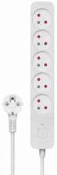 Rallonge électrique Savio Multiprise 5 prises 5 m
