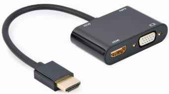 Cartes d'interface/adaptateurs Gembird A-HDMIM-HDMIFVGAF-01 HDMI, VGA