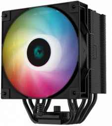 Cooler Deepcool "AG500 BK ARGB", compatibil skt. Intel si AMD, racire cu aer, ventilator 120 mm, 1850 rpm, inaltime cooler , 5 heatpipe, iluminat RGB "R-AG500-BKANMN-G-1" (timbru verde 2.00 lei)