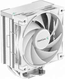 DeepCool AK400 WH, CPU Air Cooler, 1x120mm PWM Fan, TDP 220W, 4 Heatpipes, White, LGA1700/1200/115x, AMD AM5/AM4, 127x97x155 mm(LxWxH), 3Y, R-AK400-WHNNMN-G-1