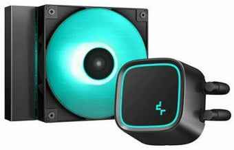 Cooler Deepcool "LE300 MARRS", compatibil skt. Intel si AMD, racire cu lichid, ventilator 120 mm, 2250 rpm, iluminat verde, "R-LE300-BKLNMG-G-1" (timbru verde 2.00 lei)