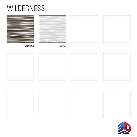 Panneau mural 3D Profhome 3D 704551 Wilderness White Panneau décoratif gaufré d'aspect plastique brillant blanc 1,7 m2