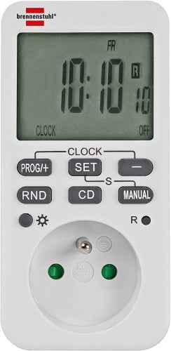 Ecost customer return Brennenstuhl 1506321 ComfortLine Weekly Timer White (Digital Programmable Sock