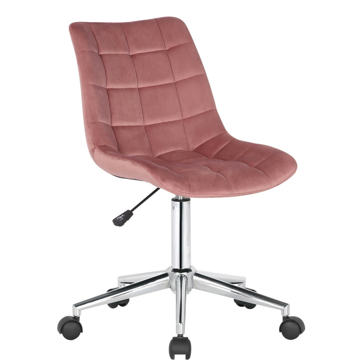 Chaise de bureau Medford - velours Rose