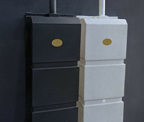 Prestige water  amsterdam granit blanc  100l  récupérateur d'eau de pluie