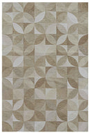Tapis de salon moderne tissé plat ROSEBUD