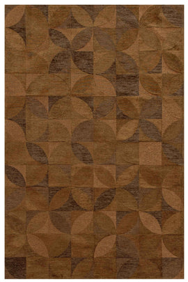 Tapis de salon moderne tissé plat ROSEBUD