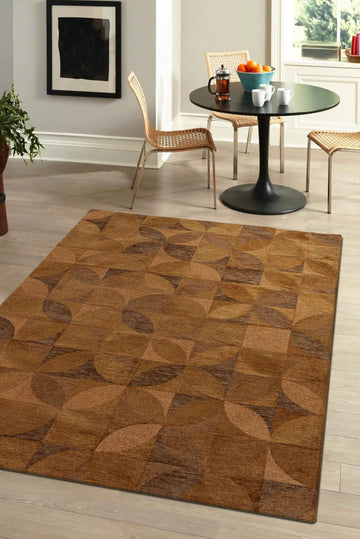 Tapis de salon moderne tissé plat ROSEBUD