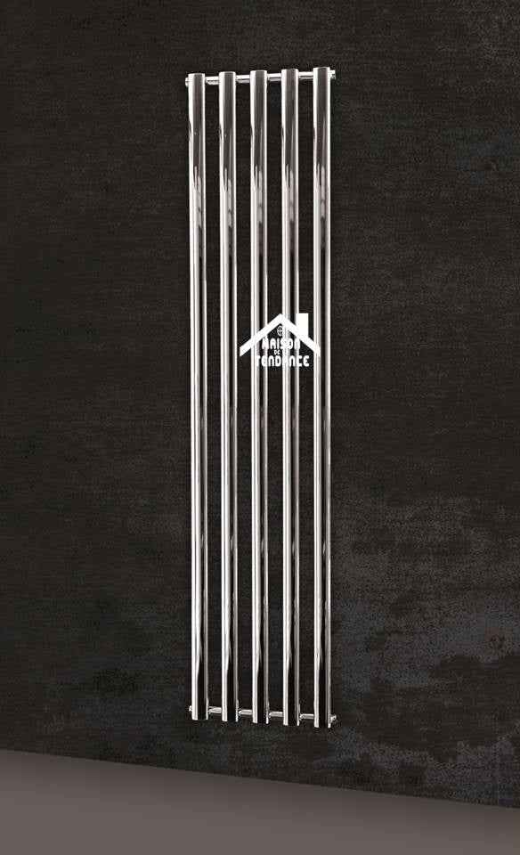 Radiateur design vertical divina 42x180 cm en chrome - Clicktofournisseur.com