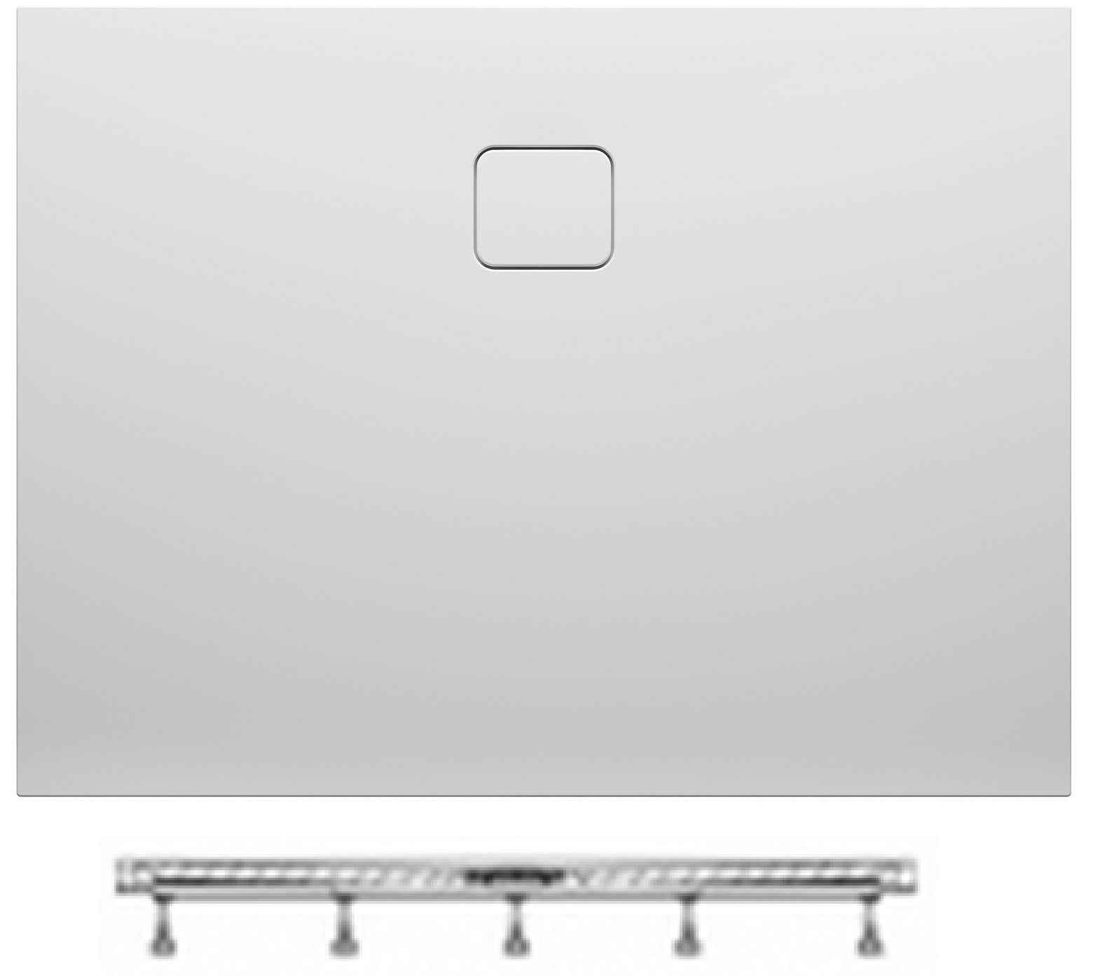 Receveur de douche acrylique rectangulaire riho biasca 432 120x100x45 cm - Clicktofournisseur.com