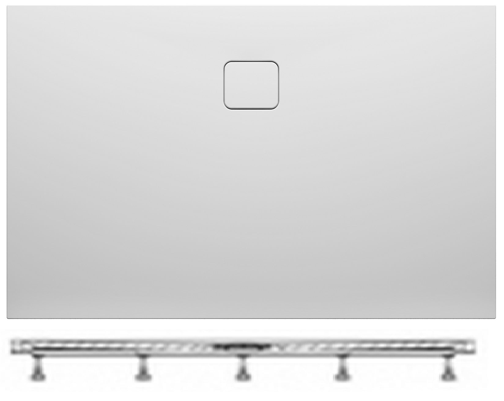 Receveur de douche acrylique rectangulaire riho biasca 434 140x100x45 cm - Clicktofournisseur.com