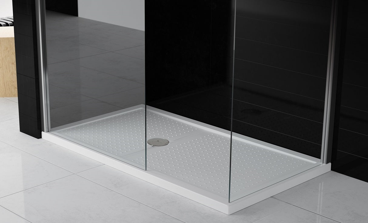 Receveur de douche plat novellini olympic plus 150x70 cm avec bonde - Clicktofournisseur.com