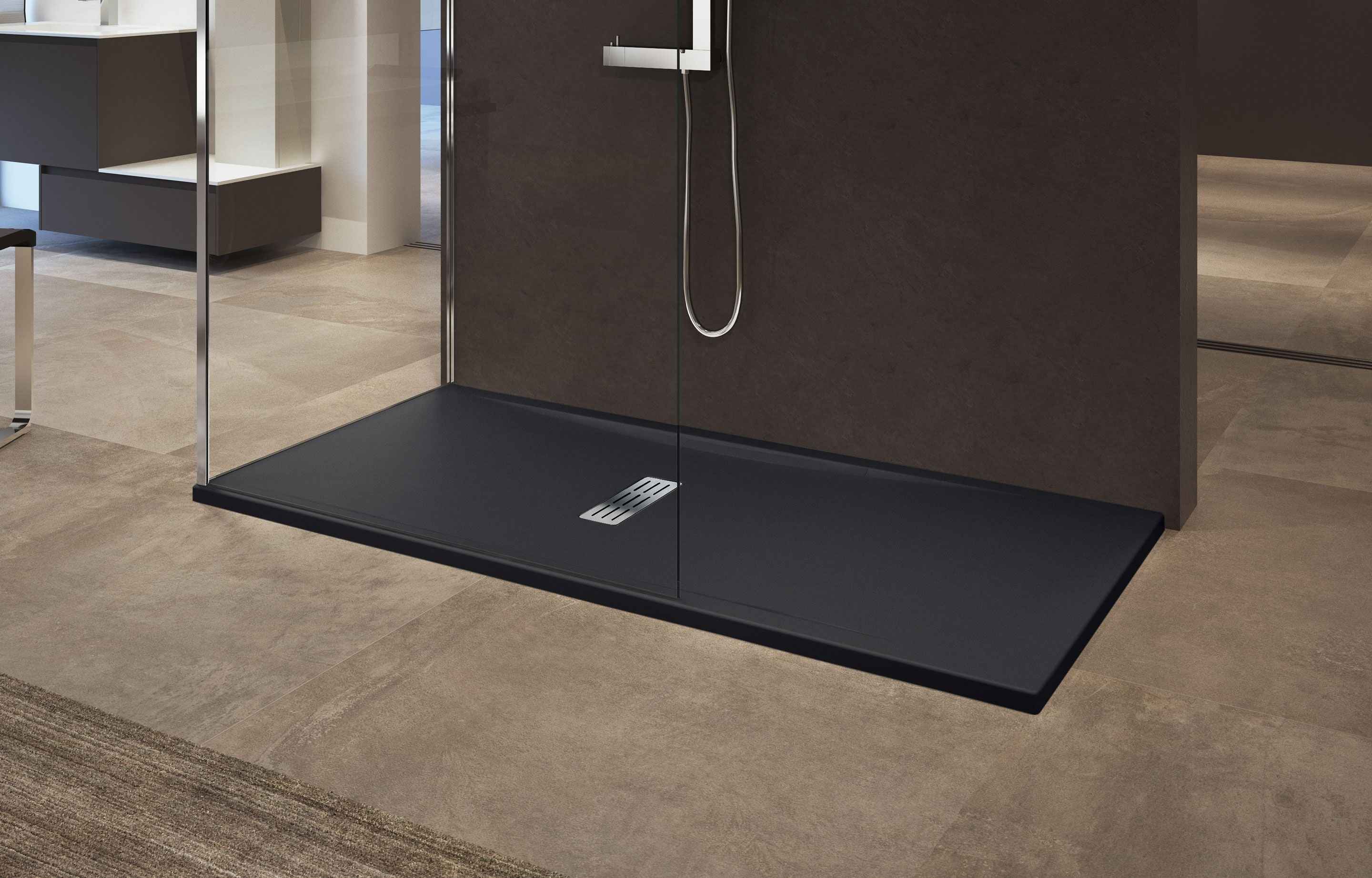 Receveur de douche ultra-plat redécoupable NOVELLINI CUSTOM 140x90 cm clicktofournisseur.com