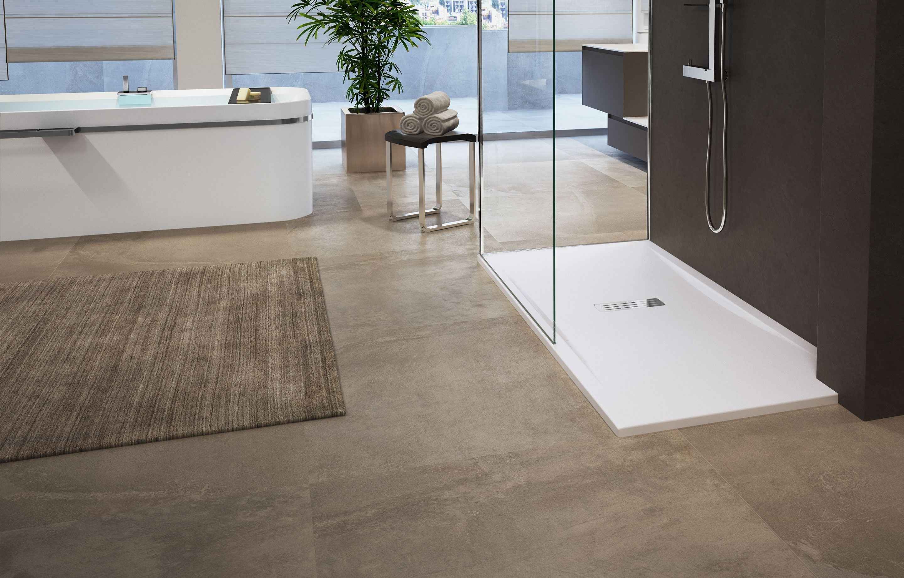Receveur de douche ultra-plat redécoupable NOVELLINI CUSTOM 140x90 cm clicktofournisseur.com
