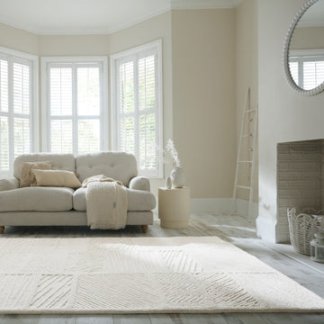 Tapis de salon, chambre et couloir en laine BLOKY - 0