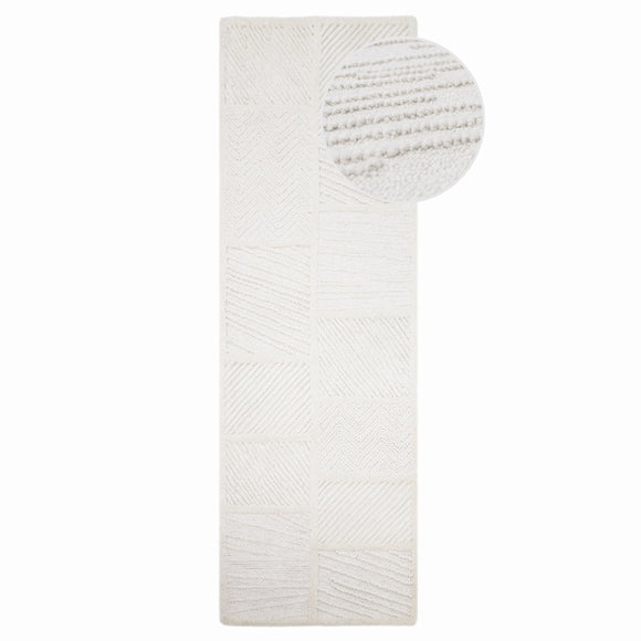 Tapis de salon, chambre et couloir en laine BLOKY