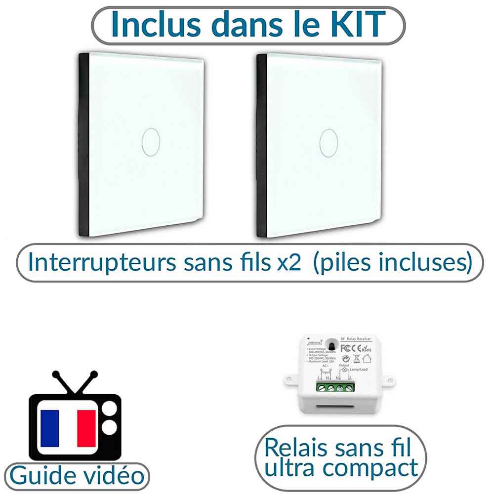 Kit interrupteur sans fil tactile - SENSITIVE 22