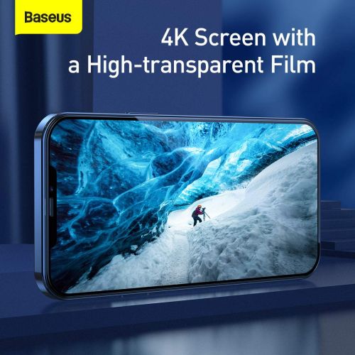 Baseus iphone 12 mini 025 mm plein écran verre trempé 2 pièces noir sgapiph54n-kc01