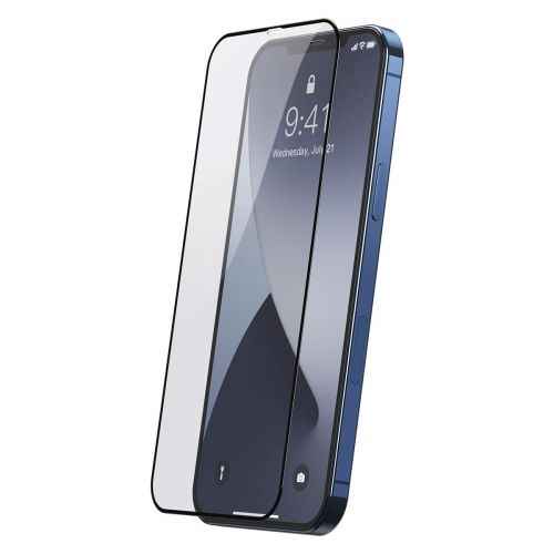 Baseus iPhone 12 mini 0,25 mm Plein écran Verre trempé (2 pièces) Noir (SGAPIPH54N-KC01)