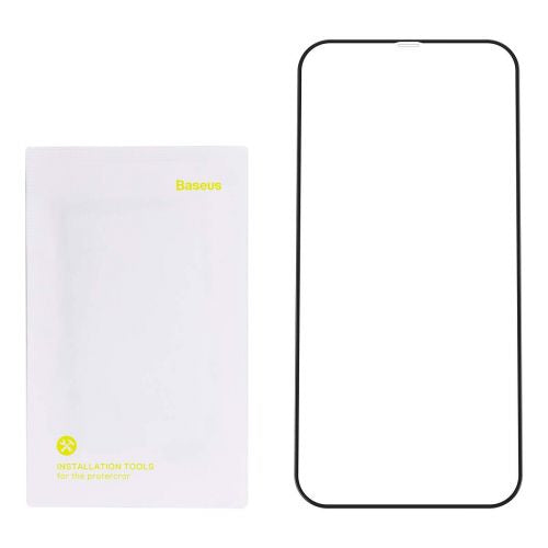 Baseus iPhone 12 mini 0,25 mm Plein écran Verre trempé (2 pièces) Noir (SGAPIPH54N-KC01)