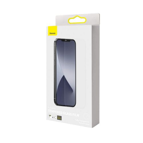 Baseus iphone 12 pro max 03 mm verre trempé intégral 2 pièces blanc sgapiph67n-ls02