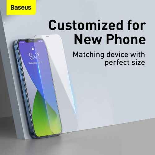 Baseus iPhone 12 Pro Max 0,3 mm Verre trempé intégral (2 pièces) Blanc (SGAPIPH67N-LS02)