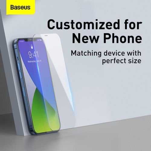 Baseus iPhone 12 Pro Max 0,3 mm Verre trempé intégral (2 pièces) Blanc (SGAPIPH67N-LS02)