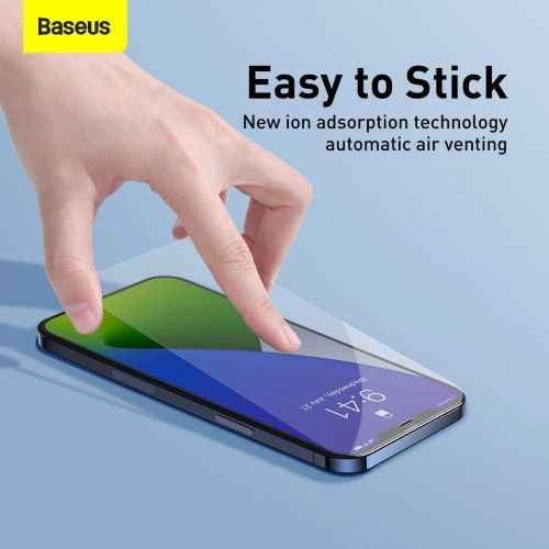 Baseus iPhone 12 Pro Max 0,3 mm Verre trempé intégral (2 pièces) Blanc (SGAPIPH67N-LS02)