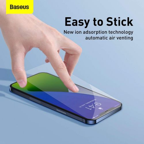 Baseus iPhone 12 Pro Max 0,3 mm Verre trempé intégral (2 pièces) Blanc (SGAPIPH67N-LS02)