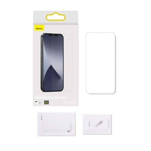 Baseus iPhone 12 Pro Max 0,3 mm Verre trempé intégral (2 pièces) Blanc (SGAPIPH67N-LS02)