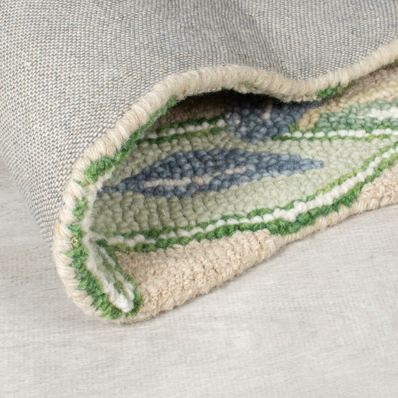 Tapis pure laine floral PANSY