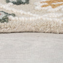 Tapis pure laine floral ZINNIA-5