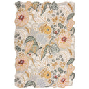 Tapis pure laine floral ZINNIA-1