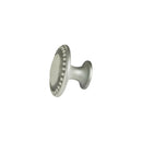 Bouton de meuble CERUSE, Finition zamak blanc argenté